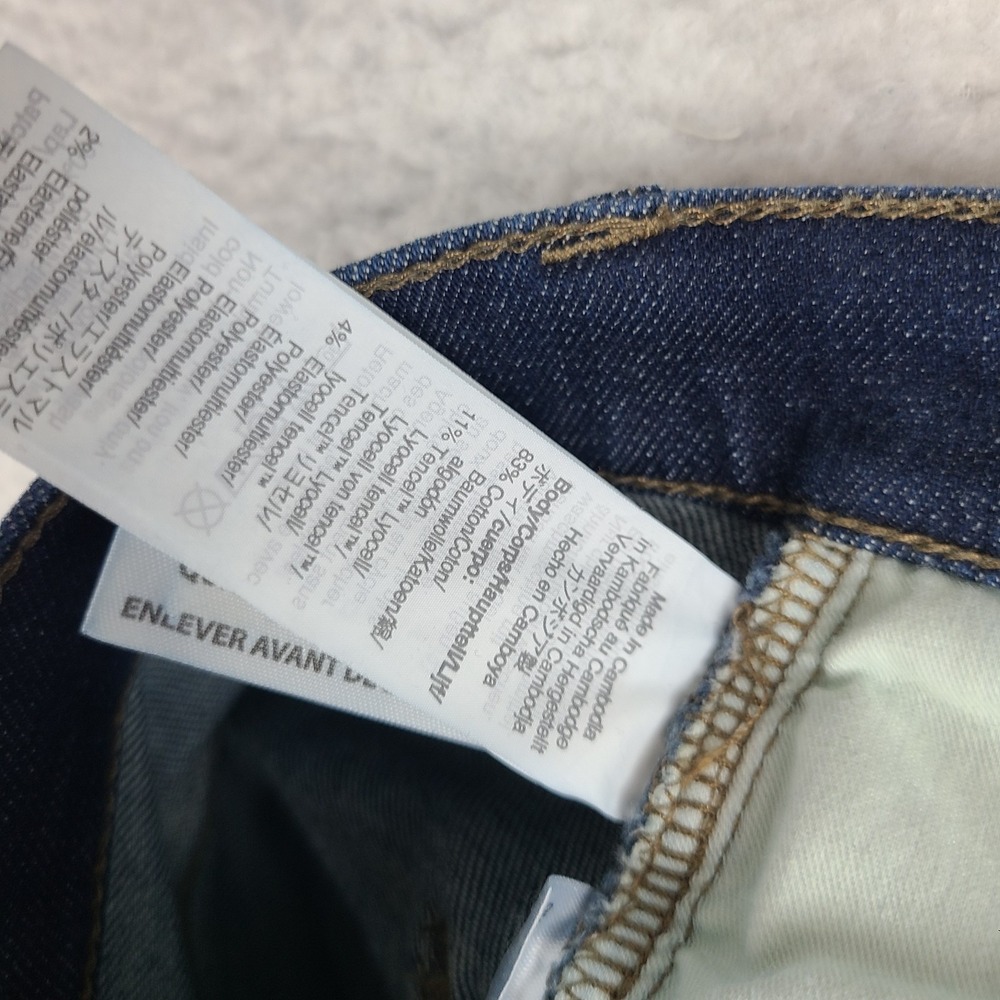 MADEWELL Jeans Womens 27 Blue 9" Mid Rise Skinny Dark Wash Denim - Picture 9 of 14